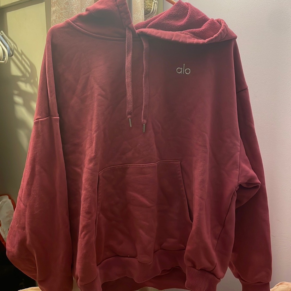 Raspberry Alo yoga hoodie